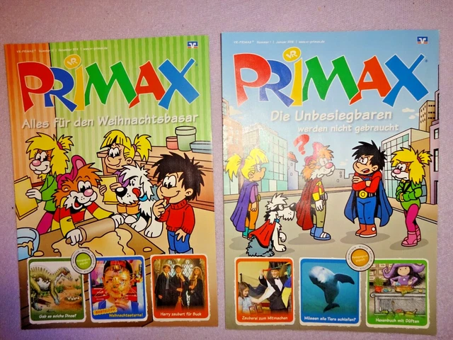 01+12-2018 PRIMAX VR-BANK Kinder 2x Comics Heft Zeitschrift JANUAR ...
