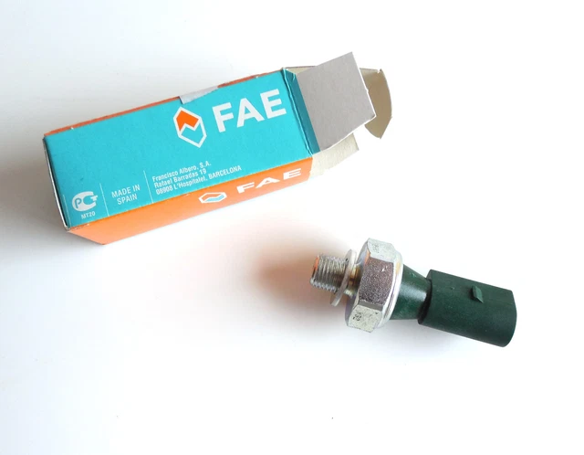 Interrupteur De Pression D'huile FAE 12430 - Filetage M14x1.5, Coupure 0.30-0.60 Bar, Carter Noir