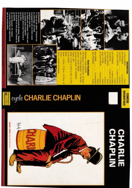 JAQUETTE VHS (seule) : CHARLIE CHAPLIN / LE CIEL PEUT ATTENDRE