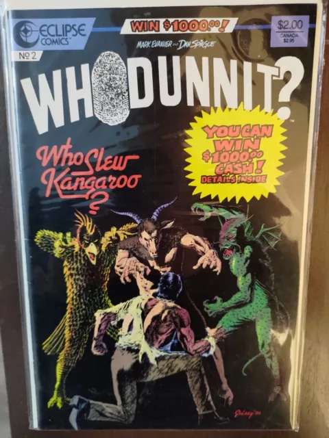 WHODUNNIT #2 FN Eclipse Comics 1986 Comic Book 1ST PRINT VINTAGE Dan Spiegle