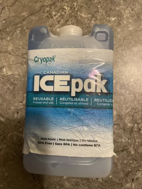 Cryopak IcePak New Reusable Ice Pack Freeze And Use Lunch Size 3" X 5" 2 Pack