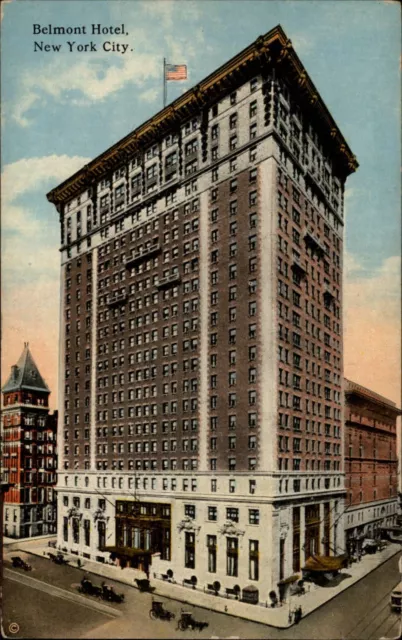 BELMONT HOTEL NEW York City NY ~ horses buggies ~ c1910 vintage ...