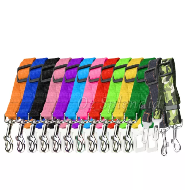Adjustable Car Dog Seat Belt Safety Vehicle Harness Lead Leashes Clip Pet Puppy 3