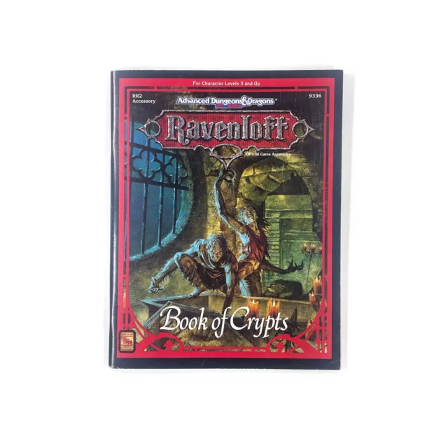 TSR - AD&D 2nd Edition - Ravenloft, Book of Crypts (VG) RR2 9336