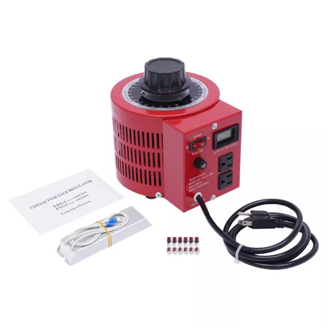 20 Amp Variable Transformer 2000VA AC Voltage Regulator 0~130 Volt Output