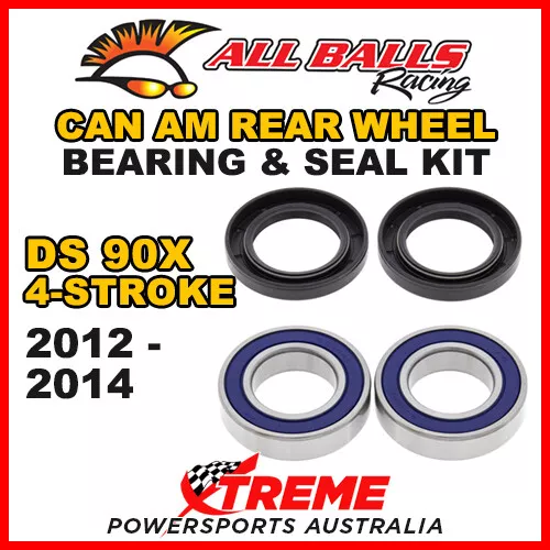 25-1396 Atv Rear Wheel Bearing Kit Can Am Ds90X Ds 90X 4-Stroke 2012-2014