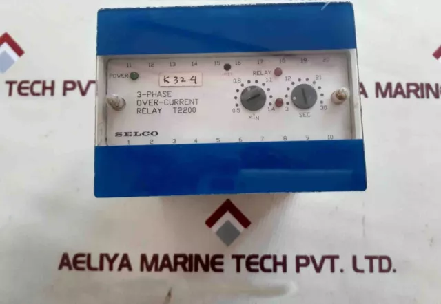 Selco t2200 3-phase overcurrent relay t2200-00