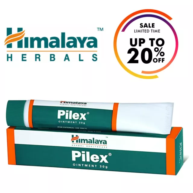 Himalaya Pilex 30g Hemorrhoids Cream Piles Anal Itching Treatment Pain Relief