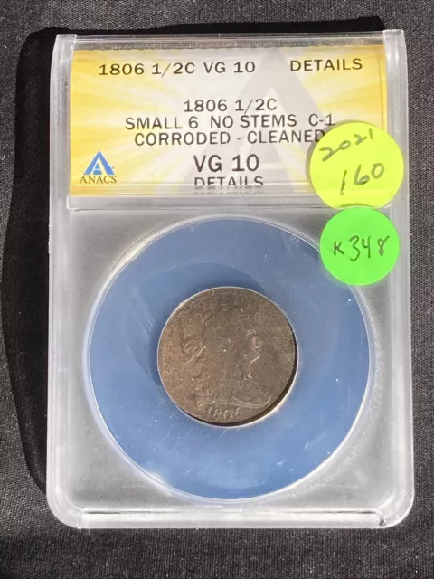 1806 Half Cent K348