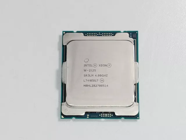 Procesador de CPU Intel Xeon W-2125 4,0 GHz 8 GT/s LGA 2066 SR3LM