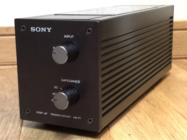 Sony HA-T1 MC Step-up Transformer 35μm=Amorphous Ribbon Audio Equipment Black