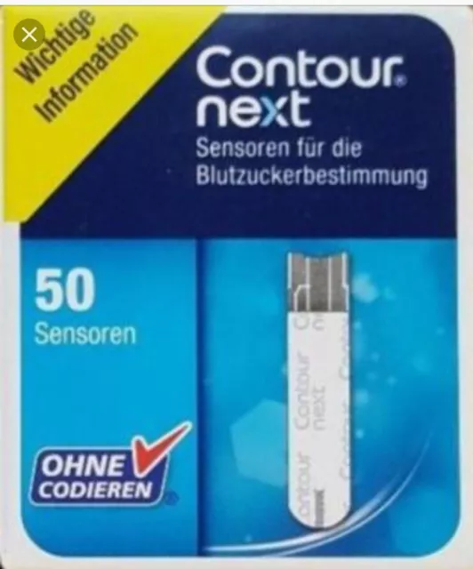 Bayer Contour Next Testreifen Sensoren 50 Stk. NEU OVP