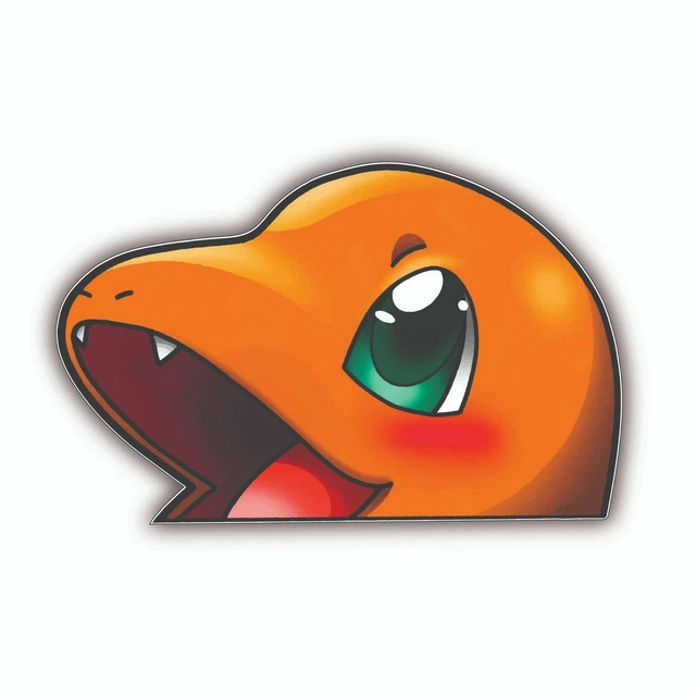Cute Pikachu Hat Peeker Peeking Anime Pokemon Stickers Car Decals