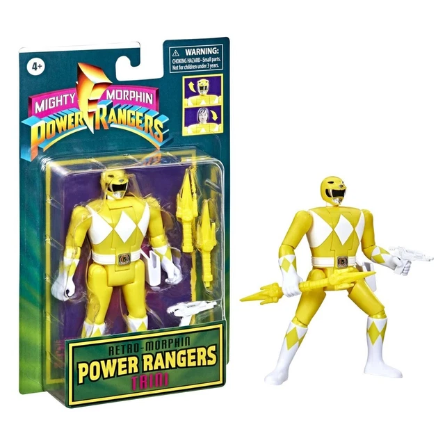 Power Rangers - Auto-Morphin, Figurine articulée 2-en-1, 15 cm, Ranger Jaune - Trini Kwan, pour Les Enfants dès 4 Ans, PWG071 Power Rangers - Auto-Morphin, Figurine articulée 2-en-1, 15 cm, Ranger Jaune - Trini Kwan, pour Les Enfants dès 4 Ans, PWG071