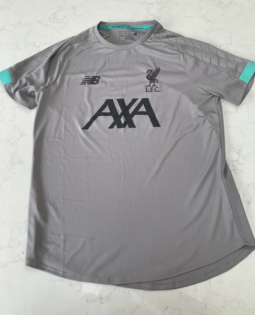 OFFICIAL LIVERPOOL FC Training Top New Balance Grey LFC AXA Size M Football 15.00 PicClick UK