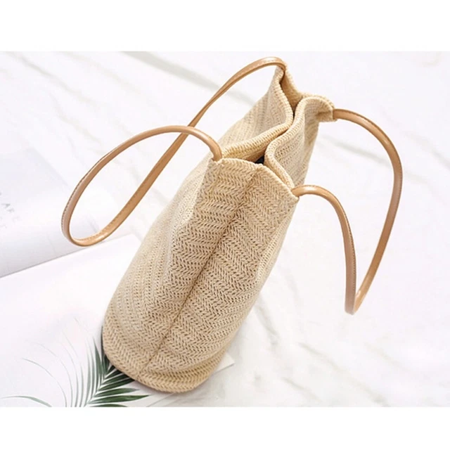 Knitted Shoulder Bag Bucket Bag Woven Beach Bag Beach Bag Women Shoulder Bags 2
