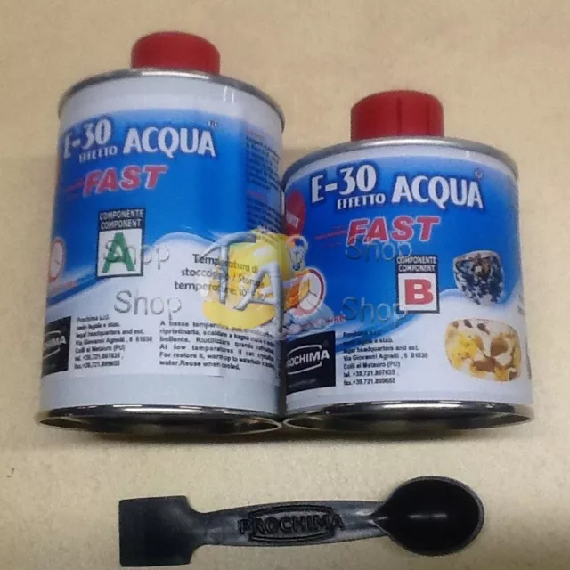 Resina Epossidica Trasparente gr 320 bicomponente A+B Fast originale Prochima