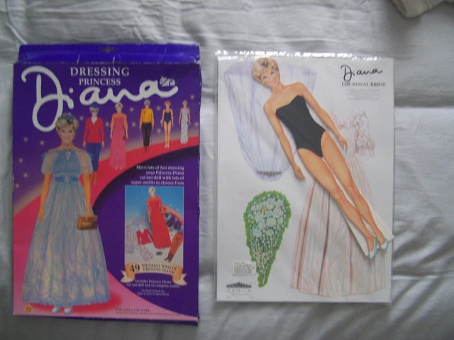 Game, Princess Diana Dressing Up , Cut Out Doll, Bluebird, Christmas Gift Idea,D