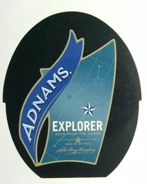 Beer Pump Clip Badge Insert Explorer Beer Adnams Sole Bay Brewery PB309