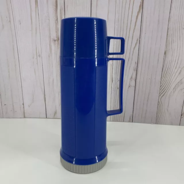 Vintage Thermos Blue Filler 22F Cup 22A63 Stopper 722 King Seeley 16 oz Cup Mug