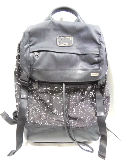 Tumi Alpha Bravo Kinser Flap Drawstring Padded Laptop Backpack, White Splatter