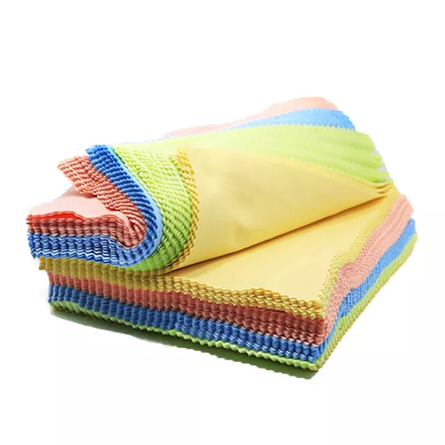 25/50/100 Microfiber Cleaning Cloth For Glasses Lens Camera Phone Screen Tablet