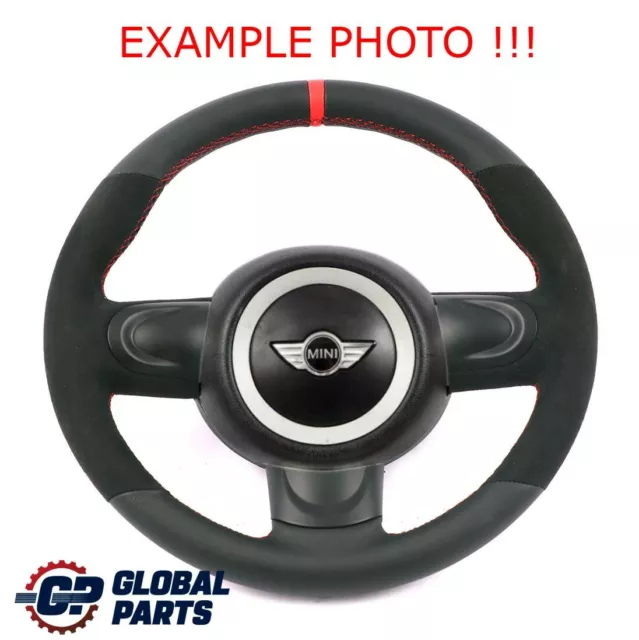 Mini Cooper R56 R60 NEW Black Leather / Alcantara Sport Steering Wheel 3 Spoke