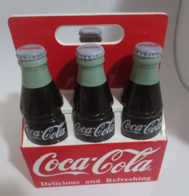 Coca-Cola 6 Pack CERAMIC COOKIE JAR ENESCO 1996 8.5 X 6 X 10.5 INCHES NEW IN BOX