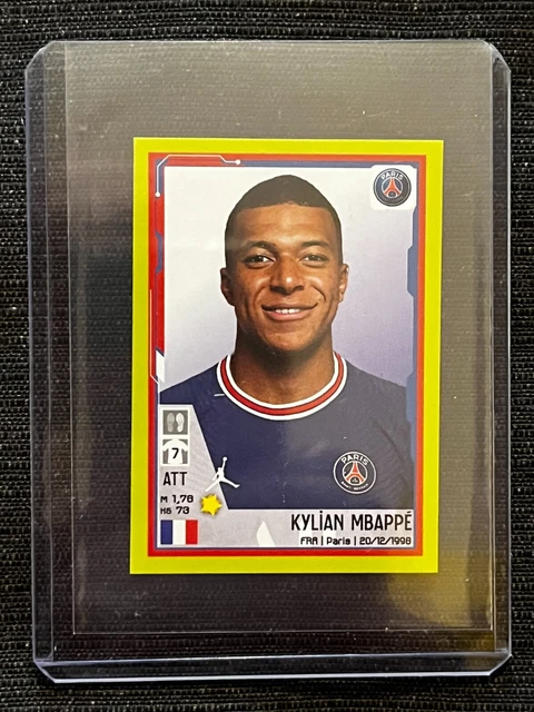 Stickers Panini Foot 2022 Rookie Kylian Mbape Paris Sg # 356 Toploader Mint