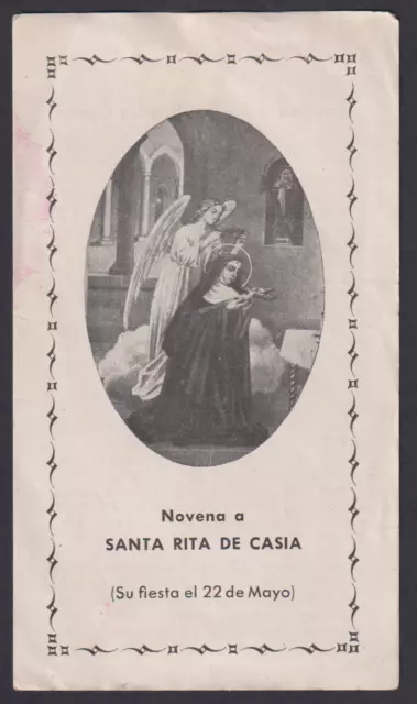 santino antico de Santa Rita de Casia image pieuse holy card estampa