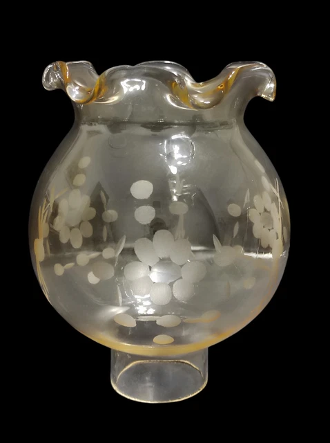 Lampada A Olio RAHATA, Camino In Vetro Di Ricambio Soffiato A Mano, Base 7,6 Cm, Altezza 26 Cm, Per Paralume A Cherosene, Stile Camino Lungo