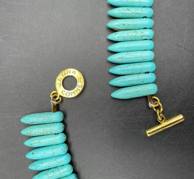 Janna Connor Designs "Remy" Turquoise Howlite Bib Necklace 3