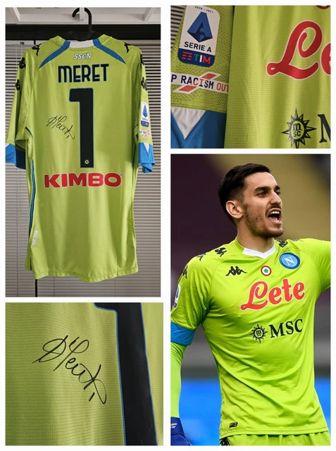 MAGLIA CALCIO SSC NAPOLI 2020 2021 Portiere N.1 MERET tg XL firmata EUR 160 00 PicClick IT