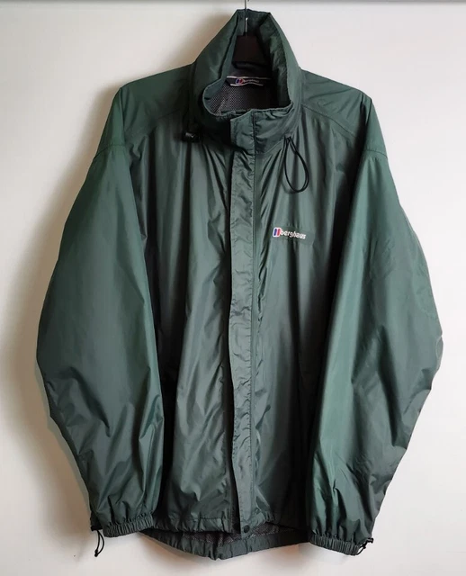 Giacca con cappuccio Berghaus Aqua Foil verde UK da uomo taglia XL