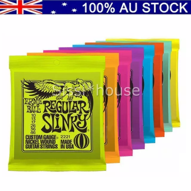 For Ernie Ball Electric Guitar Strings Slinky 2223 2221 2222 2215 2220 2225 AU