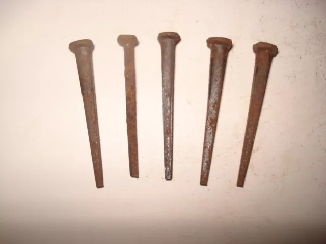 Lot of 200 Old Square NAILS Rustic Vintage 1 1/2” Iron Cut Flat Head 2