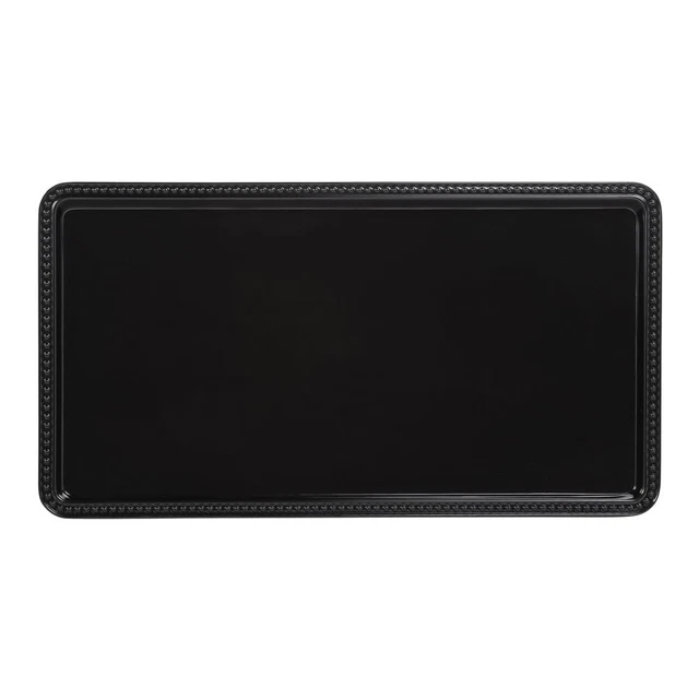 Elite Global Solutions M1581-B Venetian Black Rectangular Tray