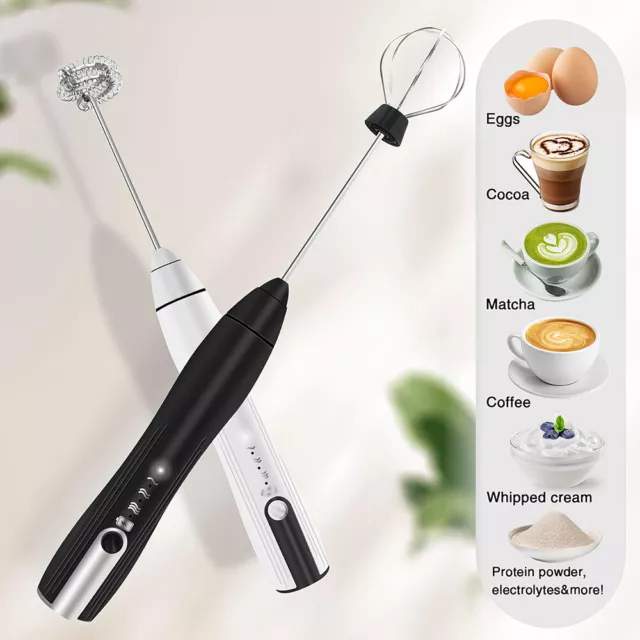 Handheld Electric Milk Coffee Frother Egg Whisk Beater Drink Foamer Mixer Tool 3