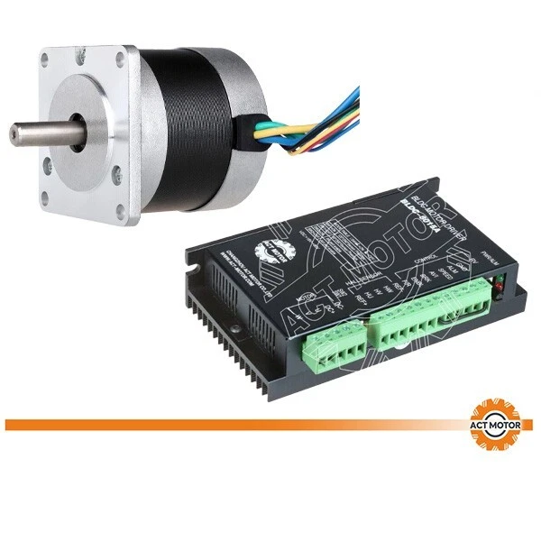 1AXIS BRUSHLESS DC Motor Nema23 4000RPM 24VDC 57BL03 52W 57mm 8015A CNC ...