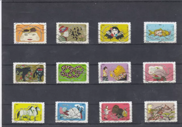 France 2016 Proverbs Complete Set Of 12 Cancelled Stamps