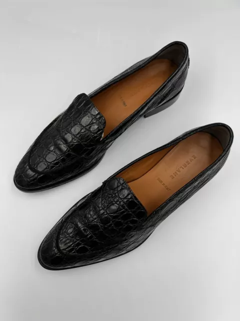 EVERLANE The Modern Croc Loafer Black 3