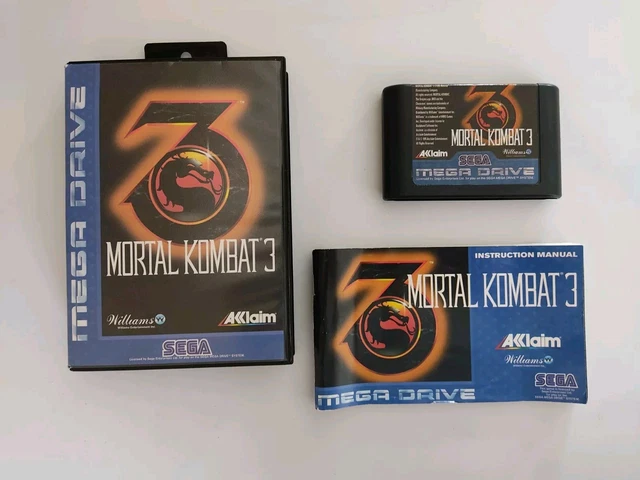 Manette Sega Mega Drive/Genesis – Mortal Kombat 3 Kontrol Pad, Boîte Complète, Très Bon état