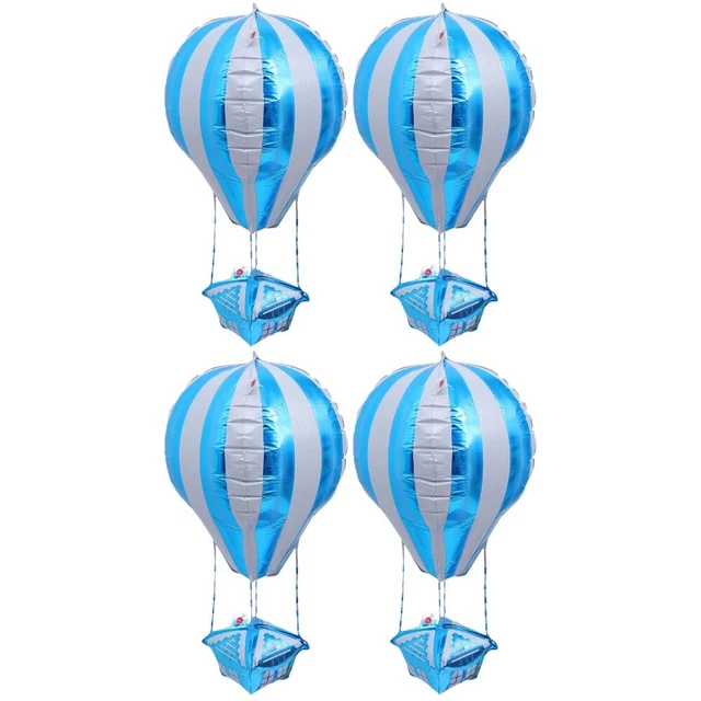 4 Pcs Balloon Aluminum Foil Child Decoration Hot Air Balloons