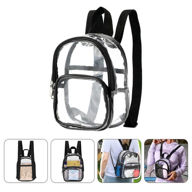 Small Concert Bag Transparent Backpack Laptop Backpack Women Shoulder Bags