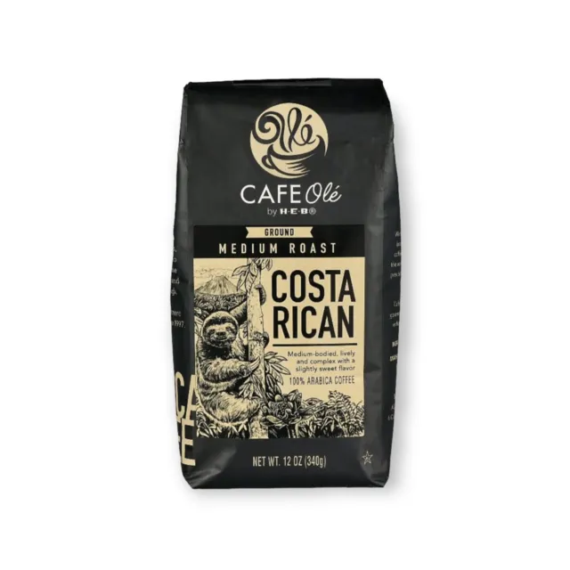 Costa Rican Cafe Ole ground medium roast coffee 12oz bag