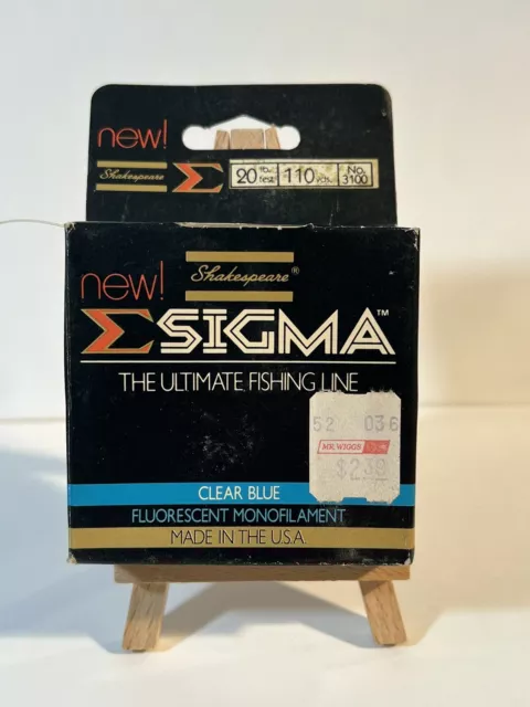 Lot of 6 Shakespeare Sigma Premium Fishing Line 15# test 110 yds each clear  blue