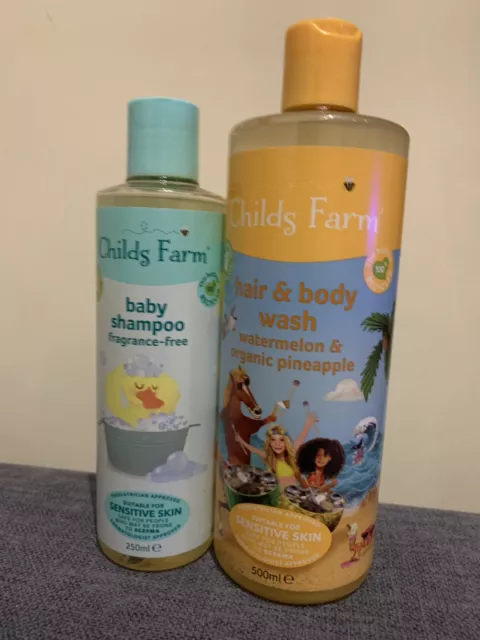 Neu Kinderfarm Haar- und Körperwäsche (500 ml) + Babyshampoo (250 ml) siehe Beschreibung