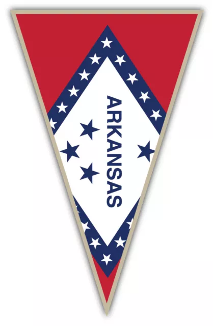 Arkansas USA State Flag Car Bumper Sticker Decal