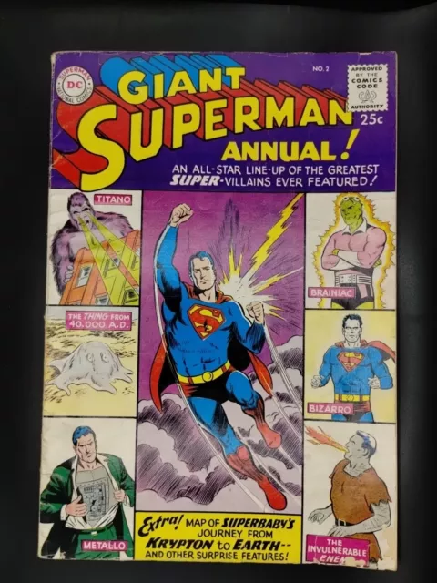 Superman Annual #2 ~ DC Comics 1960 ~ 84 Page Giant Silver Age