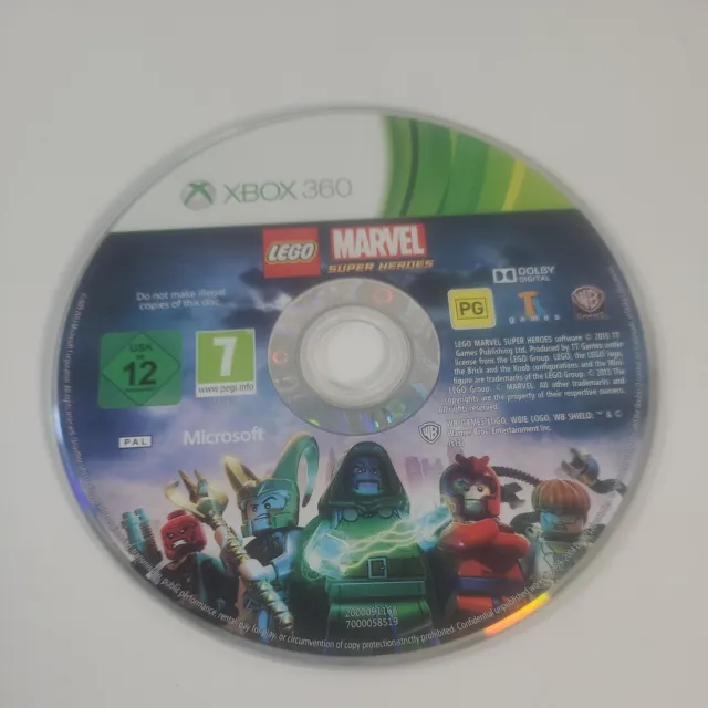 *Disc Only* Lego Marvel Super Heroes Xbox 360 Action Video Game PAL